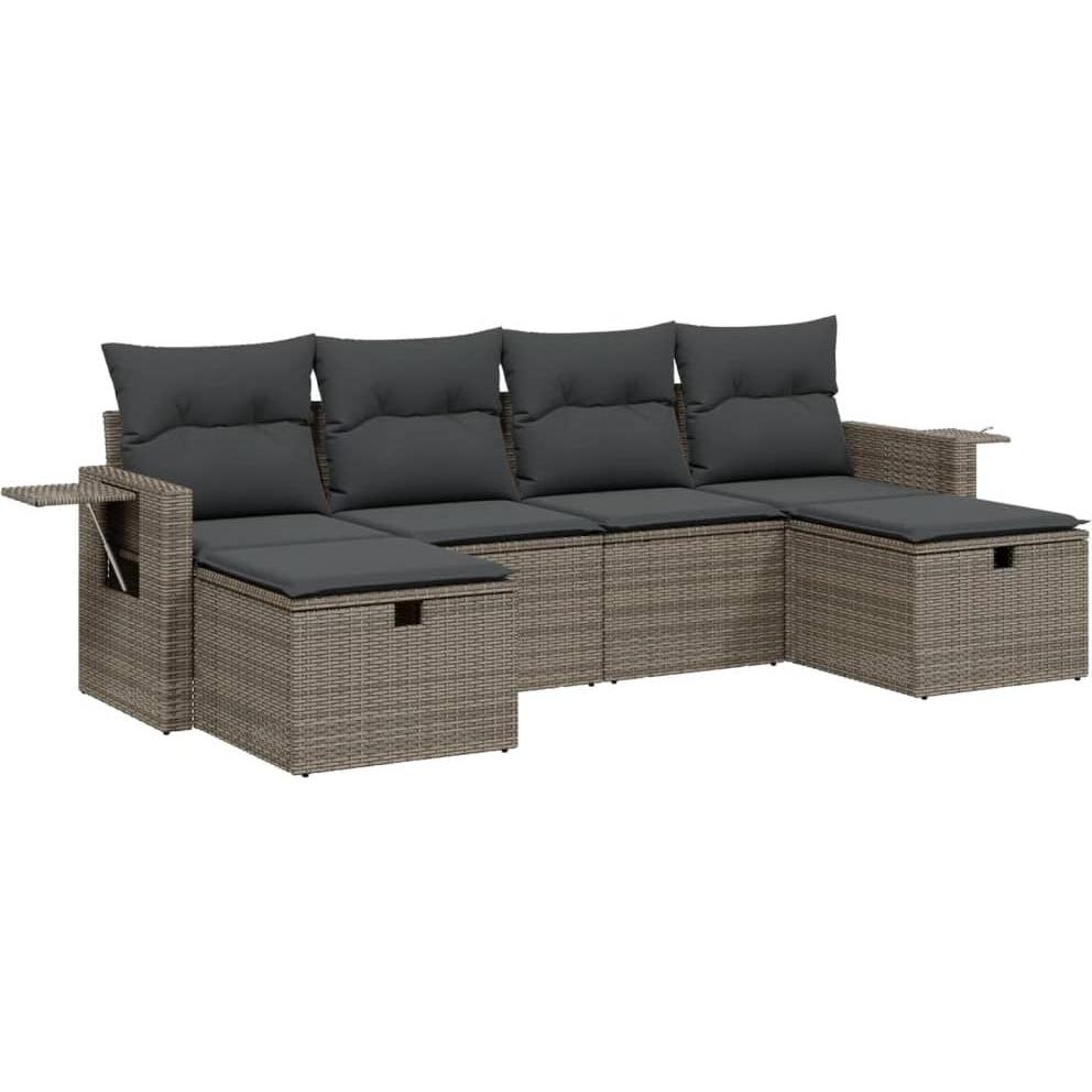 VidaXL, Gartenlounge, 10-tlg. Garten-Lounge-Set mit Kissen