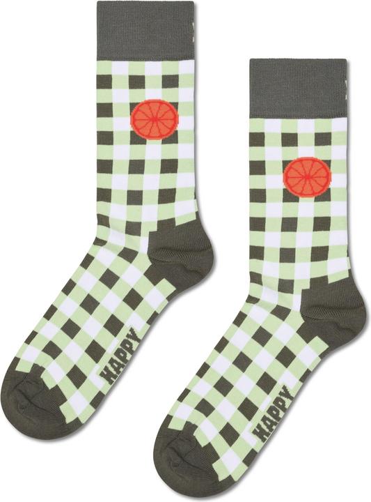 Happy Socks Gingham Orange Sock