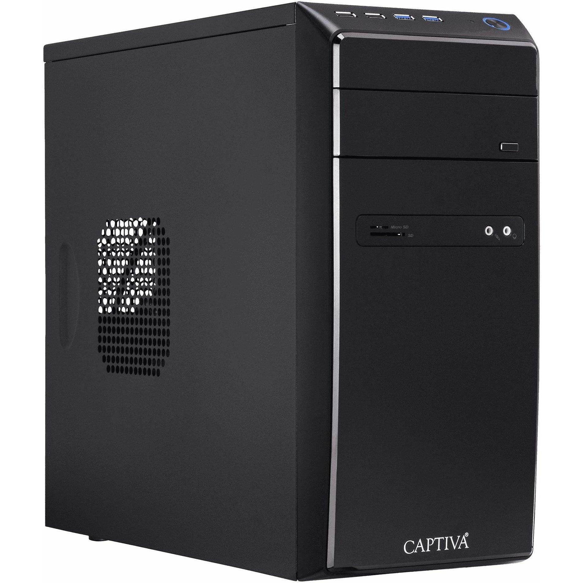 Captiva Power Starter R66-763 Ryzen 3 Radeon Graphics (AMD Ryzen 3 4300GE, 8 GB, 480 GB, AMD Radeon Graphics), PC, Schwa...