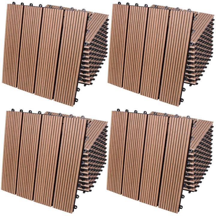 Casaria WPC Fliesen (44 x, 30 x 30 cm)