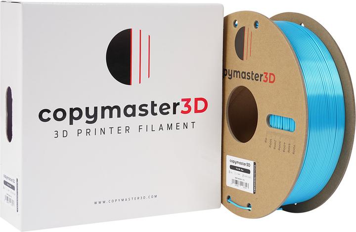 Actual product image Copymaster3D PLA Silk Filament for 3D Printer, 1.75 mm, Blue (PLA, 1.75 mm)