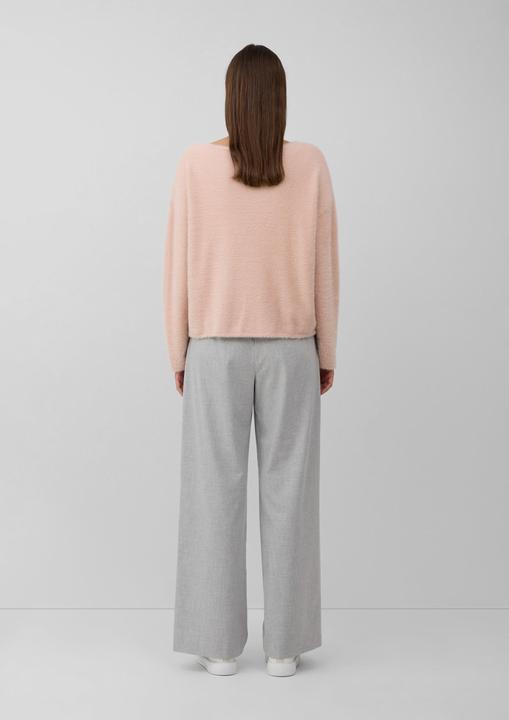 Produktbild s.Oliver Strickpullover Flauschiger Pullover mit U-Boot-Ausschnitt (40)