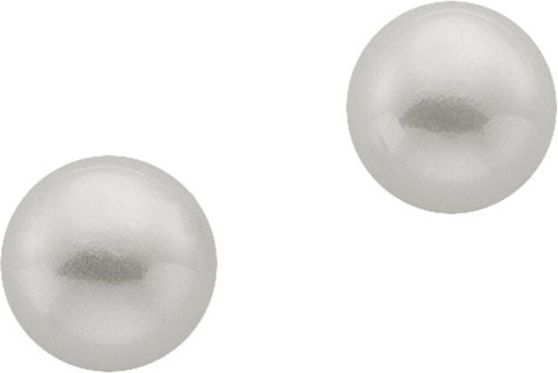 Immagine prodotto Muau Orecchini in oro bianco 750 perla d'acqua dolce 7 mm (Oro, 18K 750)