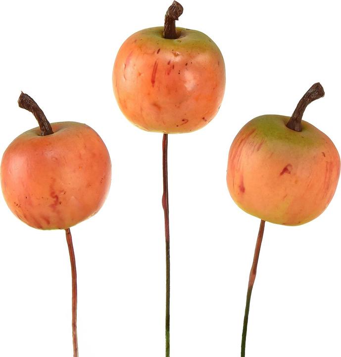 Viana Künstliche Mini-Äpfel mit Draht für realistische DIY-Dekorationen