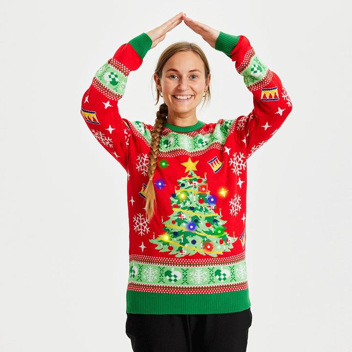 Christmas Sweats Tree LED Sweater