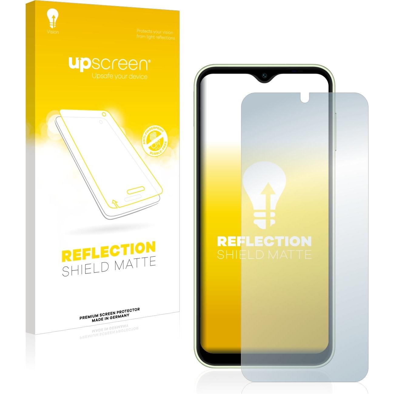 upscreen Reflection Shield Displayschutz Matt (1 Stück, Samsung Galaxy A14 5G), Smartphone Schutzfolie, Grau
