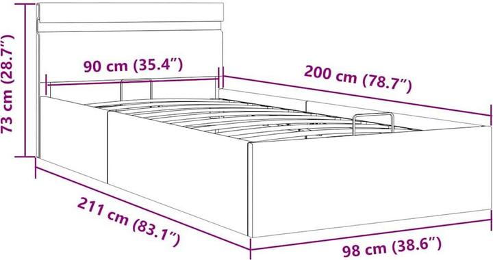 Actual product image VidaXL Ange (90 x 200 cm)