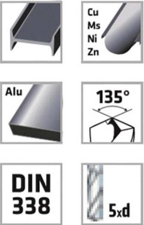 Actual product image Alpen HSS twist drill short (9 mm)