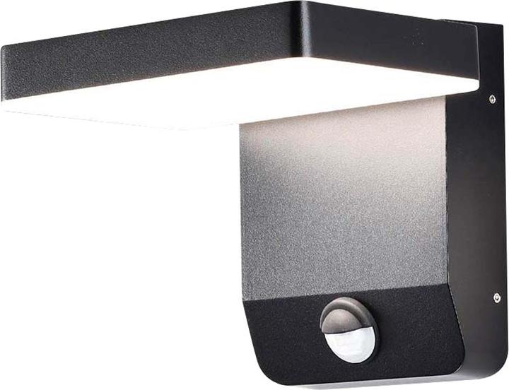 Produktbild V-TAC VT11020150B 20W LED Wandleuchte Sensor Schwarzer Körper Quadratisch 4000K IP65 (2580 lm, IP65)