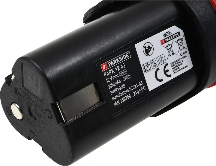 Image du produit Parkside Batterie PAPK 12 A3 2Ah 12V Li-Ion pour les appareils de la gamme X 12V (12 V)