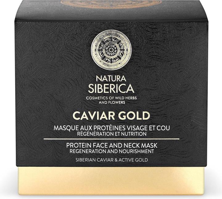 Actual product image Natura Siberica Siberica Professional - Caviar Gold Protein Face And Neck Mask Protein Mask For Face And Neck 50Ml