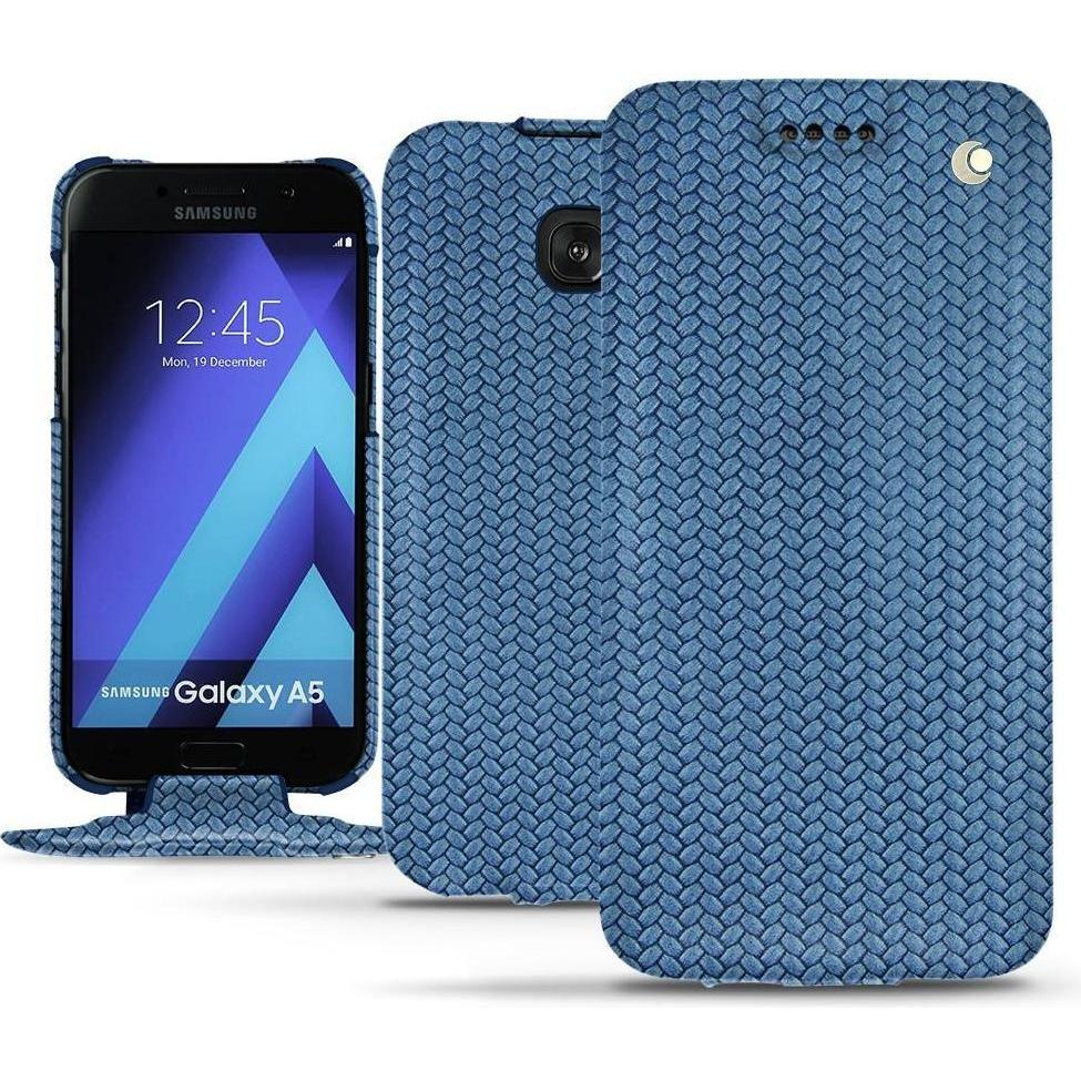Thumbnail - Noreve Lederschutzhülle vertikal (Samsung Galaxy A5 (2017)), Smartphone Hülle, Blau
