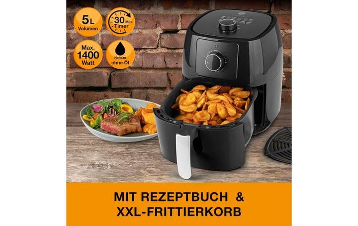 Image du produit Kochwerk Heissluft-Fritteuse 5 l, Detailfarbe: Schwarz
