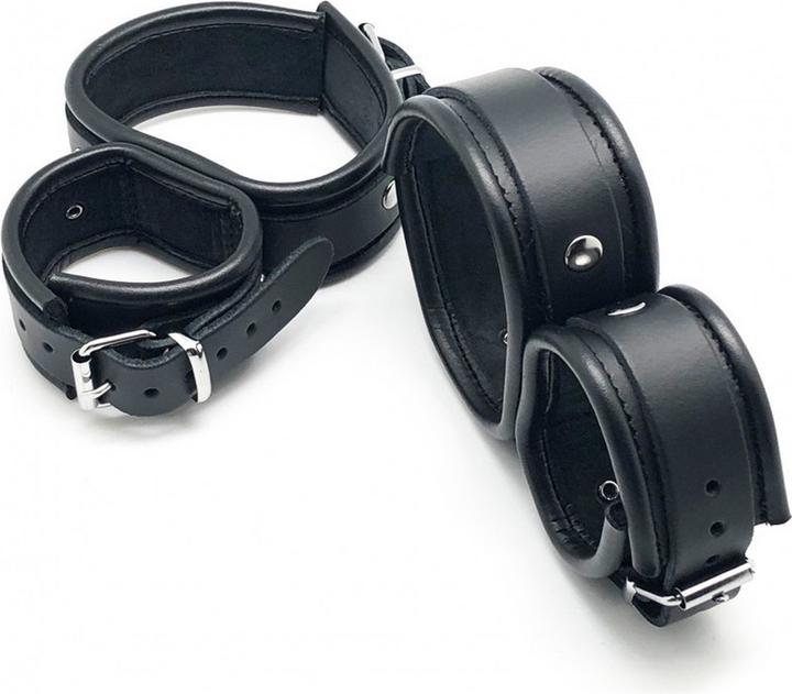 Actual product image The Red Leder Fuss-Handfesseln