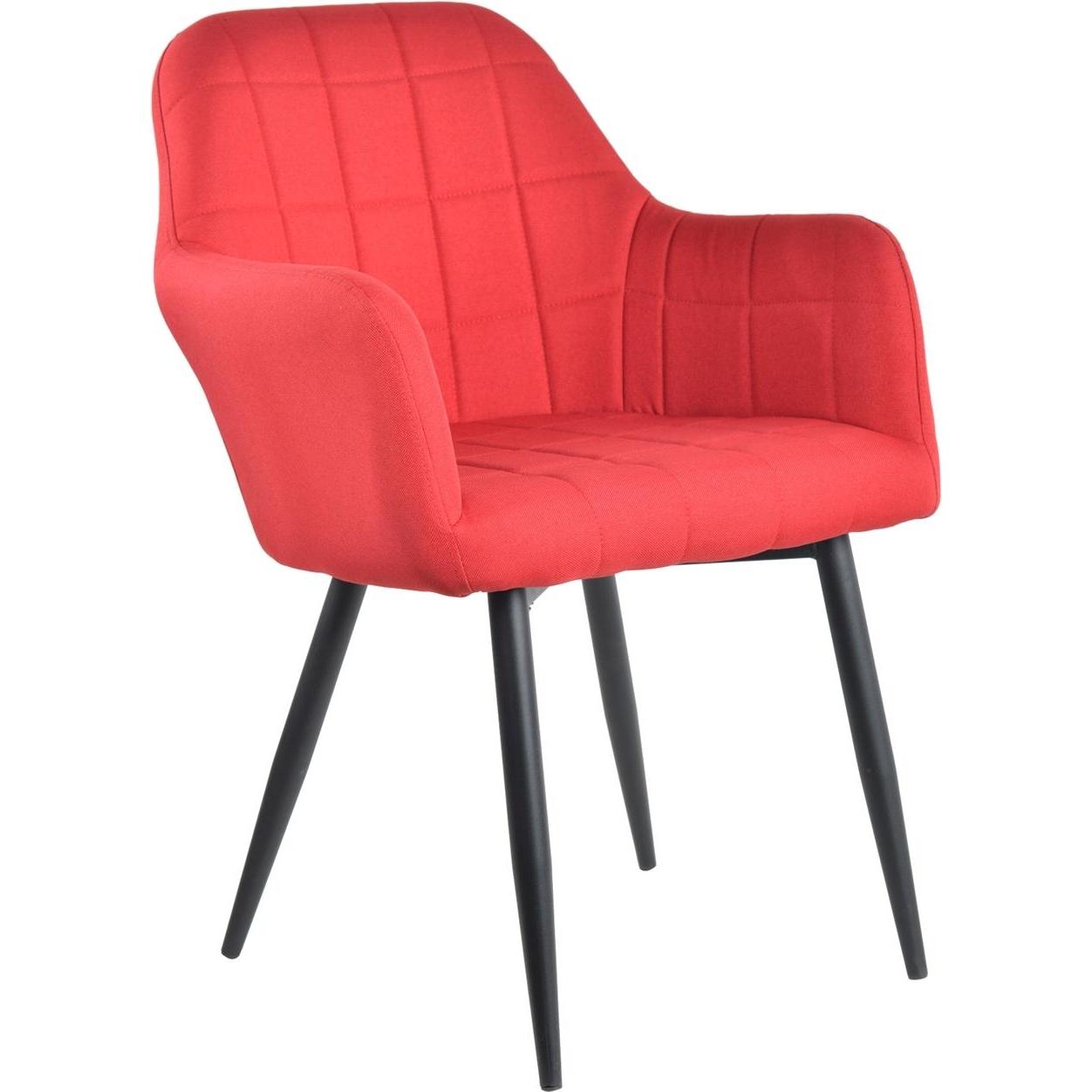 HTI-Living, Stühle, Armlehnenstuhl Retro 1 Stück Albany Rot