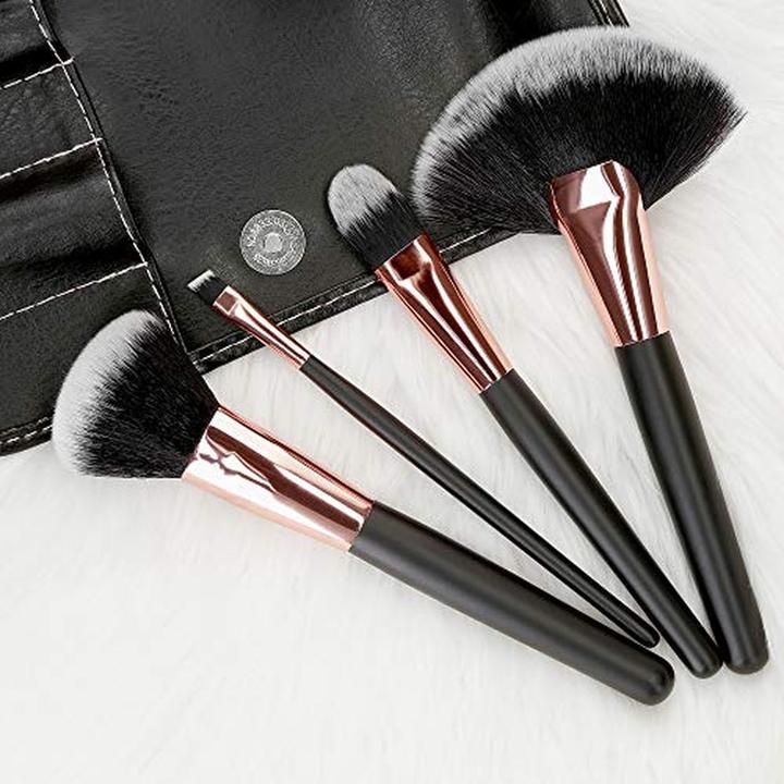 Actual product image Tools for Beauty T4B MIMO Set of 24 Makeup Brushes with Case - Black (Set)