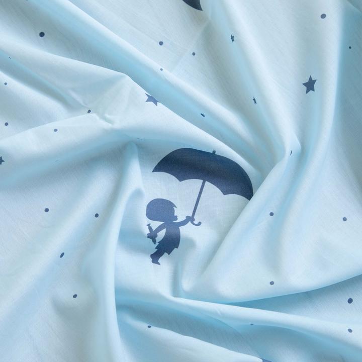 Actual product image Hoppekids Sandman (Ole Lukoie) House Bed Curtain for House Beds 70x160 cm, Blue