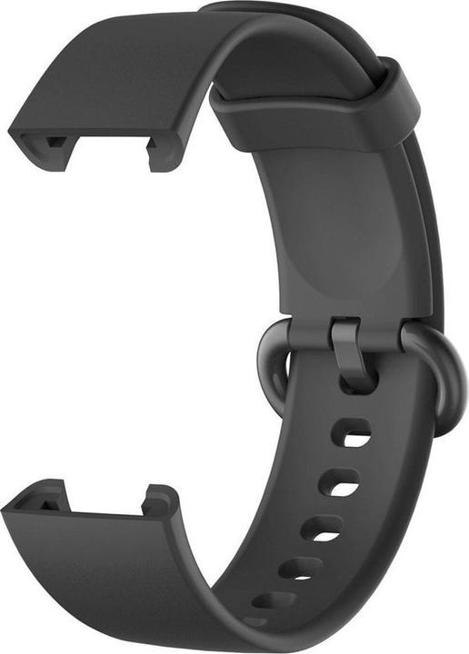 Actual product image Strado Universal silicone strap for Xiaomi Mi Watch Lite (Black). (Silicone)