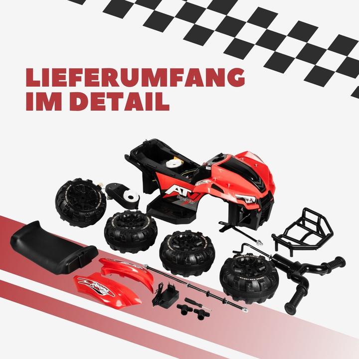 Actual product image Hermex Elektro-Quad für Kinder Kinderfahrzeug Elektrofahrzeug Spielzeug ATV (6 V)