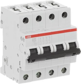 Produktbild ABB Sicherungsautomat S200 25A 4-P Typ B 6kA