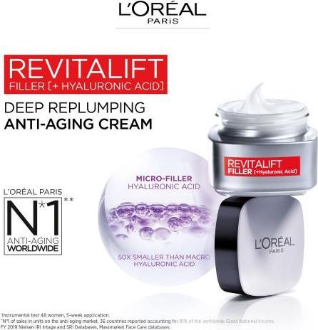 Actual product image L'Oréal Paris Revitalift Filler HA (50 ml, Day cream)