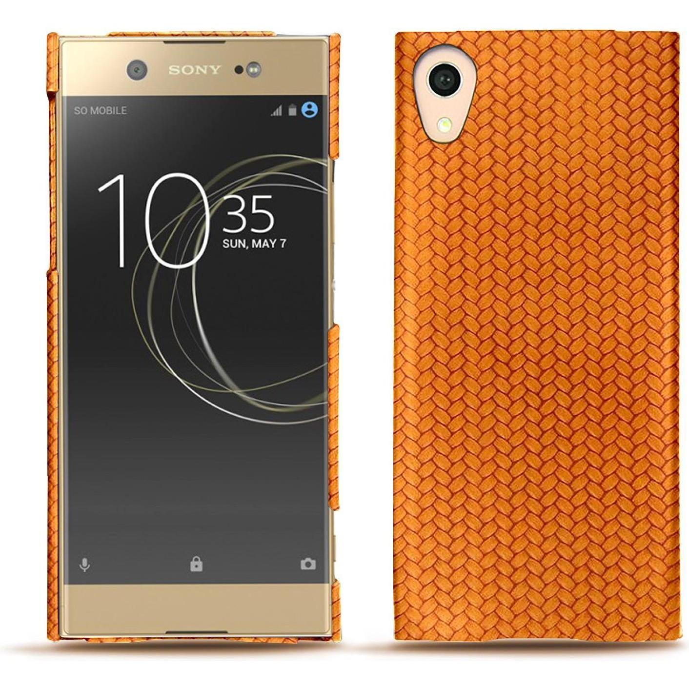 Thumbnail - Noreve Lederschutzhülle (Sony Xperia XA1 Ultra), Smartphone Hülle, Orange