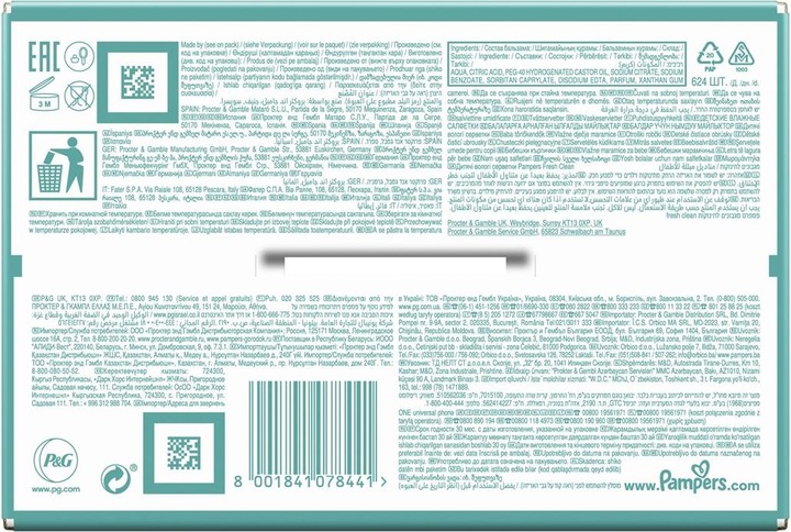 Produktbild Pampers Fresh Clean (624 Stück)