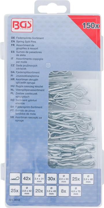 Actual product image BGS Spring cotter pin range