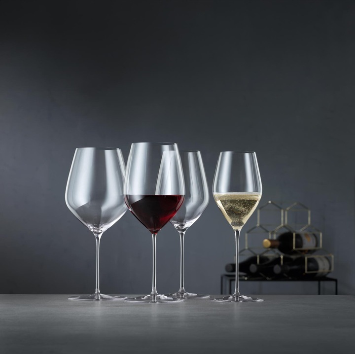 Actual product image Spiegelau Hi-Lite Bordeauxgläser + Poliertuch (65 cl, 6 Glasses, Red wine glasses)