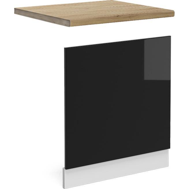 Vicco Frontblende R-Line, Geschirrspüler Zubehör, Schwarz