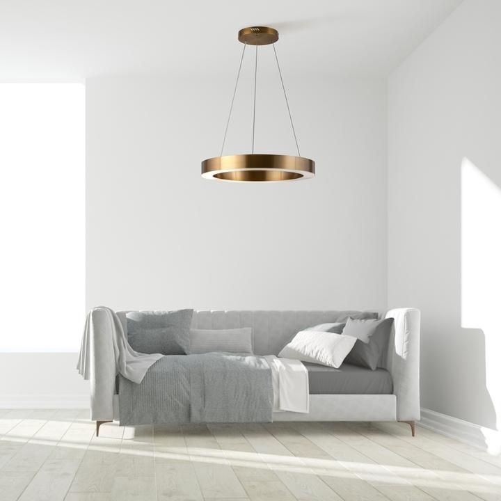 Produktbild Maytoni Saturno LED Pendelleuchte, Hängeleuchte 36W Messing Neutralweiss (2500 lm)