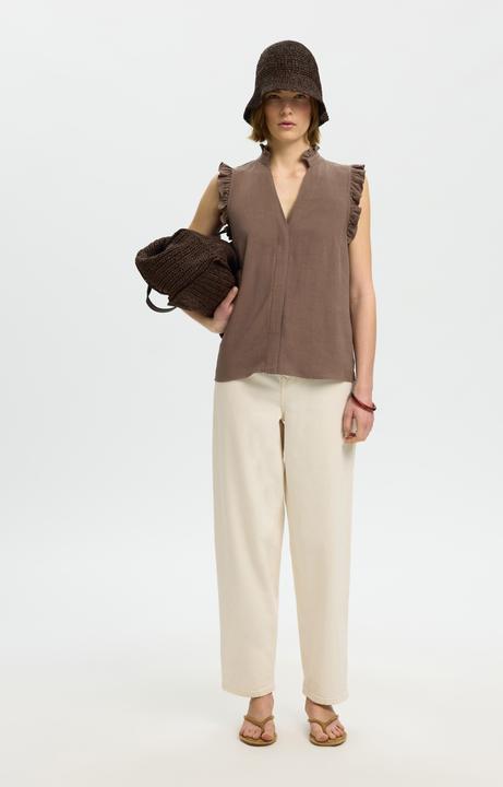 Immagine prodotto Selected Ärmelloses Oberteil mit Rüschen (36)