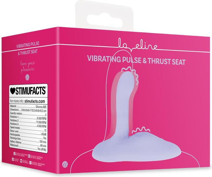 Produktbild Loveline Vibrating Pulse and Thrust Seat - Purple