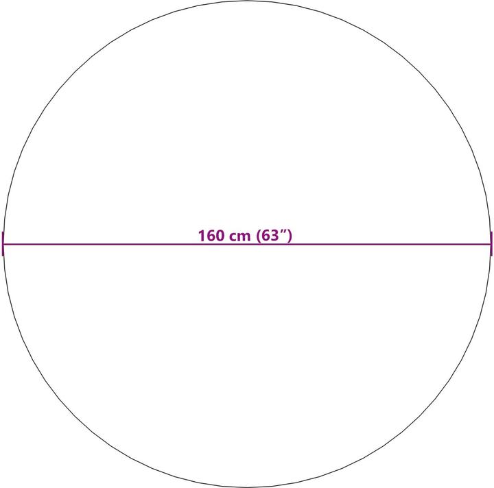 Produktbild vidaXL Bereichsteppich (160 cm)