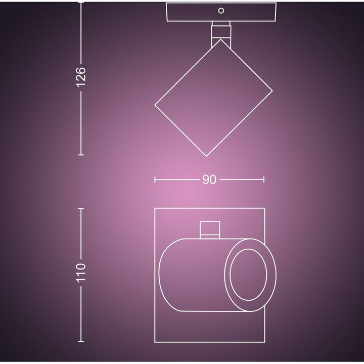 Produktbild Philips Hue Argenta Basis BT (350 lm, GU10)