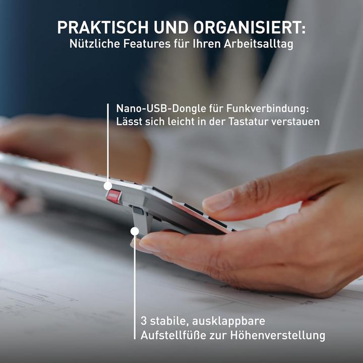 Produktbild CHERRY Kb Mx Ultra Low Profile (Englisch International, Kabellos)