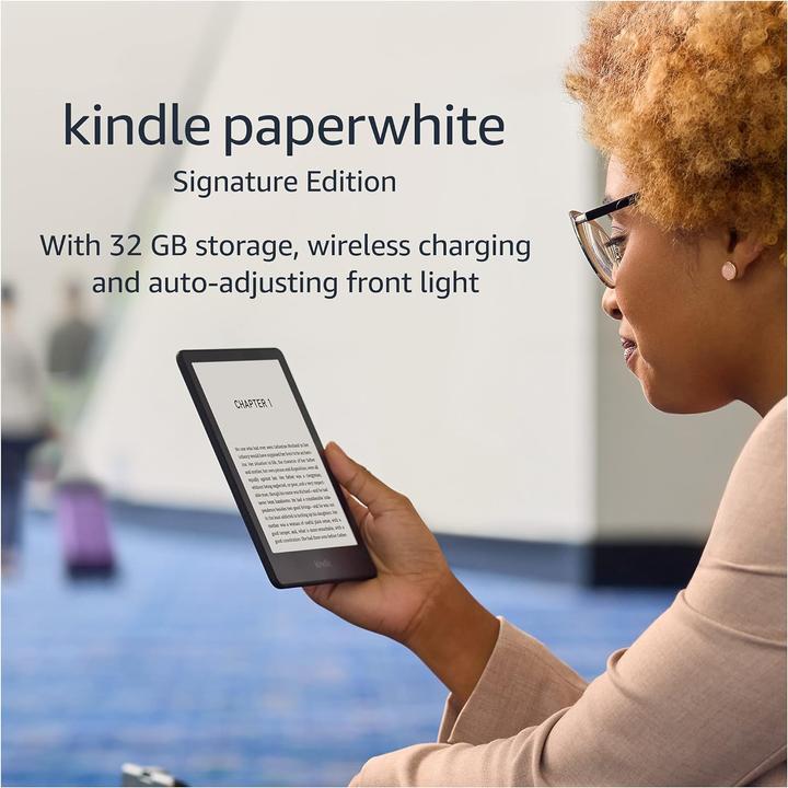 Image du produit Amazon Kindle Paperwhite Édition Signature avec offres spéciales (2021) (6.81", 32 Go, avec publicité)