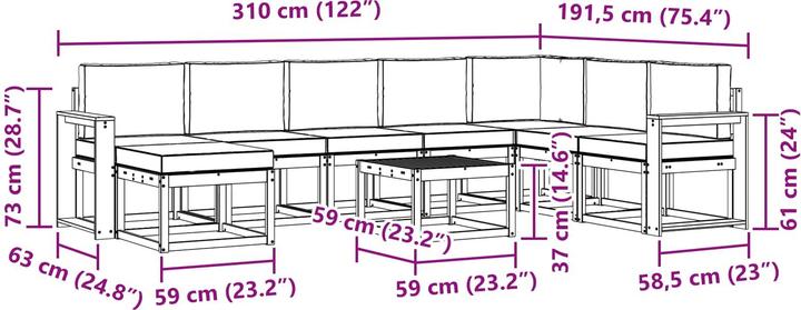 Produktbild vidaXL Ecksofa