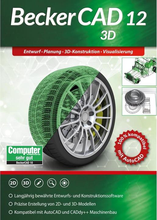 Produktbild BeckerCAD 12 3D (1 User, 1 Geräte/User, unbegrenzt)