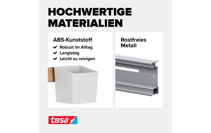 Produktbild tesa Küchenorganizer Kombi-Set L zum Kleben