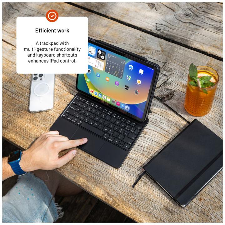 Actual product image Fixed Typee for Apple iPad Pro 11" M4 2024, EN, black (Eng. Int.)