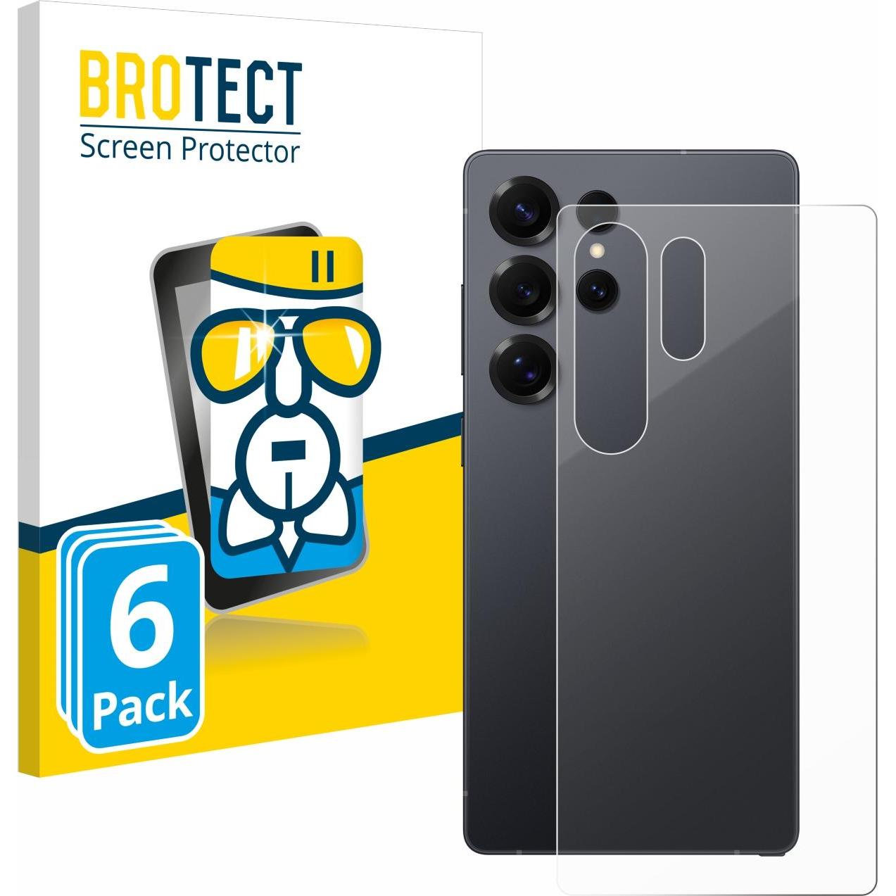 BROTECT Schutzglas Schutzfolie Displayschutz Display Schutz Glas Folie klar (6 Stück, Samsung Galaxy S25 Ultra), Smartph...