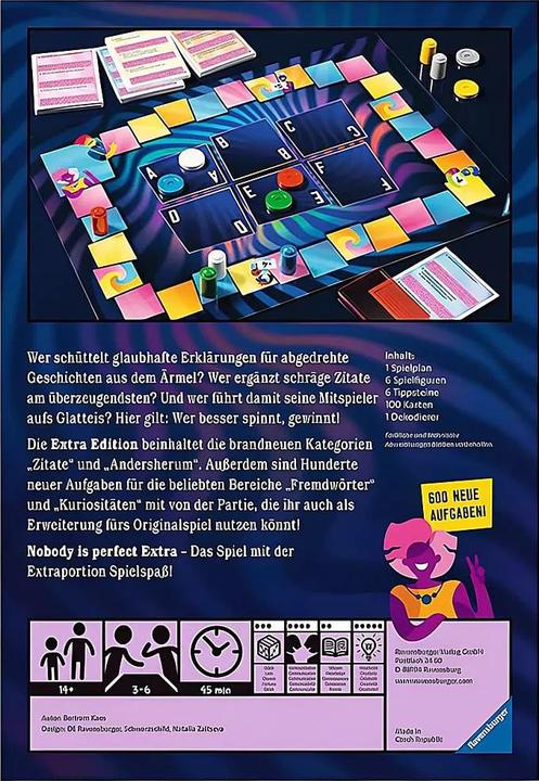 Produktbild Ravensburger Nobody is Perfect (Deutsch, 3 - 6 Spieler)