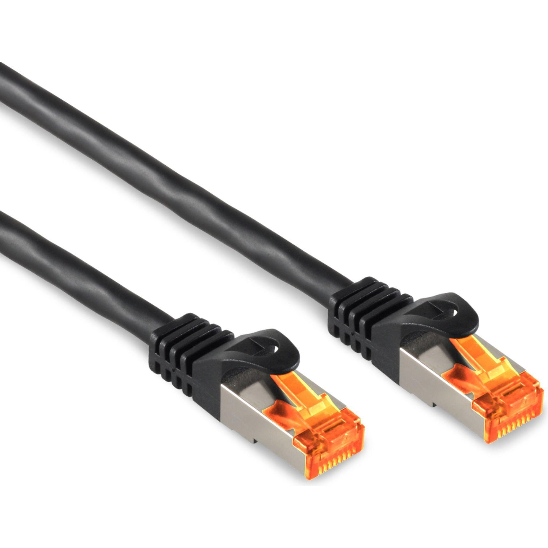 S-Conn 08-26195 Netzwerkkabel 45 m Cat6a S/FTP (S-STP) Schwarz (S/FTP, CAT6a, 45 m), Netzwerkkabel