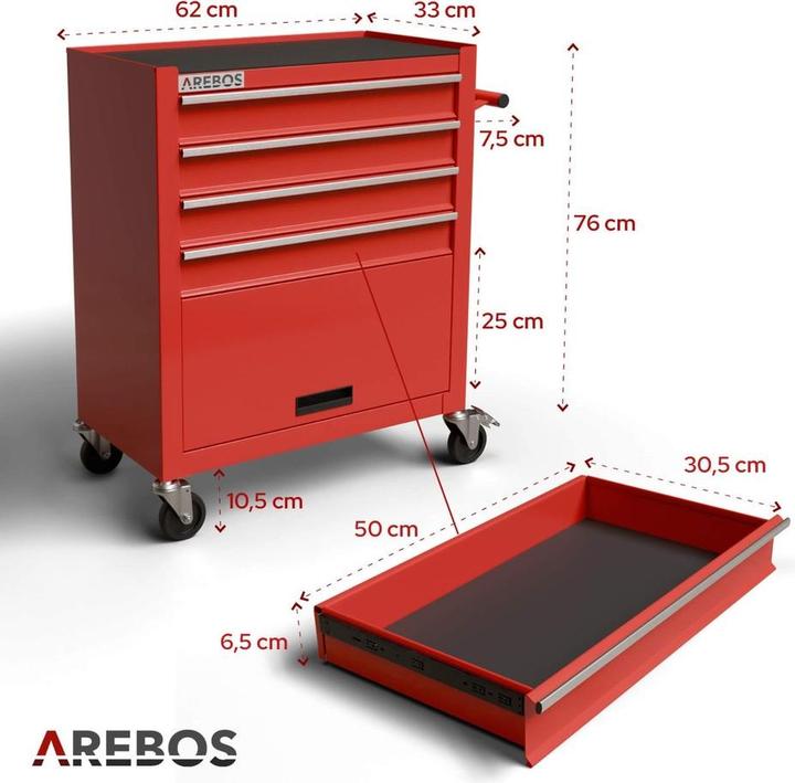 Produktbild Arebos Werkzeugwagen (1 x)
