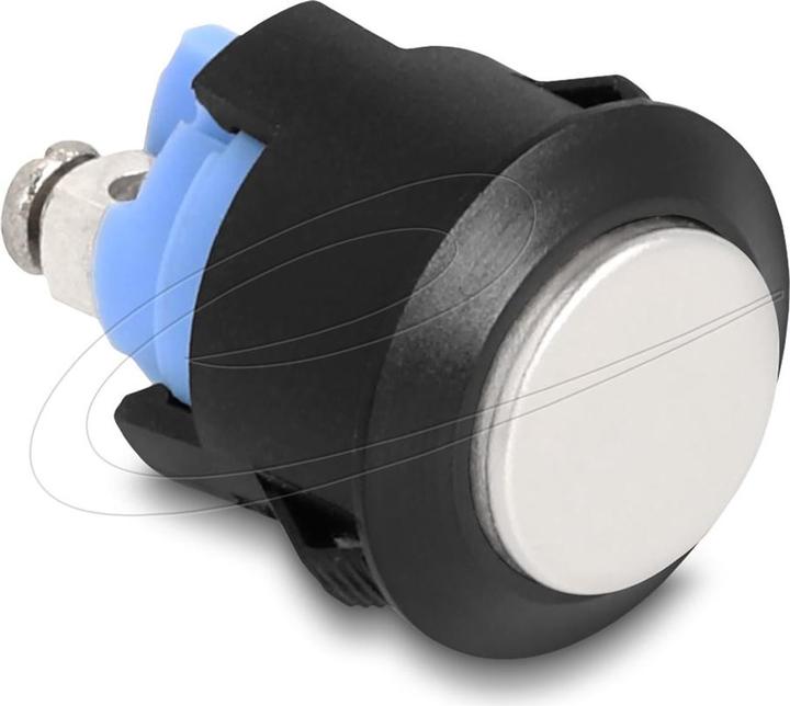 Produktbild Delock Drucktaster zum Einbau 16 mm 2 x Schraubklemme Taster hoch Kunststoff Sna