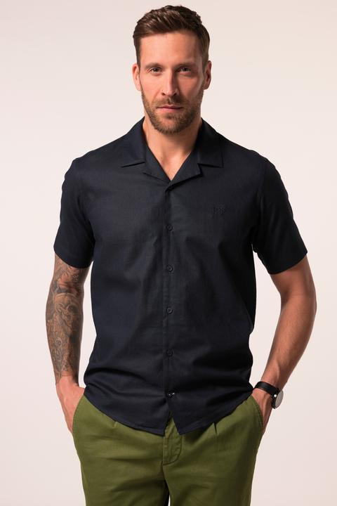 Produktbild JP1880 Hemd, Halbarm, Leinenmix, Kubakragen, Modern Fit (XL)