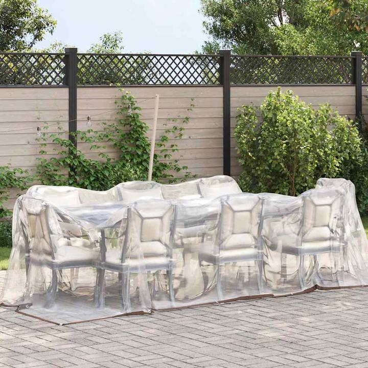 Immagine prodotto vidaXL Telone trasparente con occhielli 2x5 m telone trasparente in polietilene (5 x 2 m)