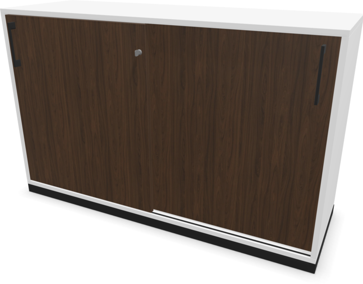 Walnut decor dark with structure, Black, White