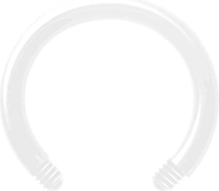 Produktbild Star Piercing Micro Circular Barbell-Stab weiss (Kunststoff, ohne Messing)